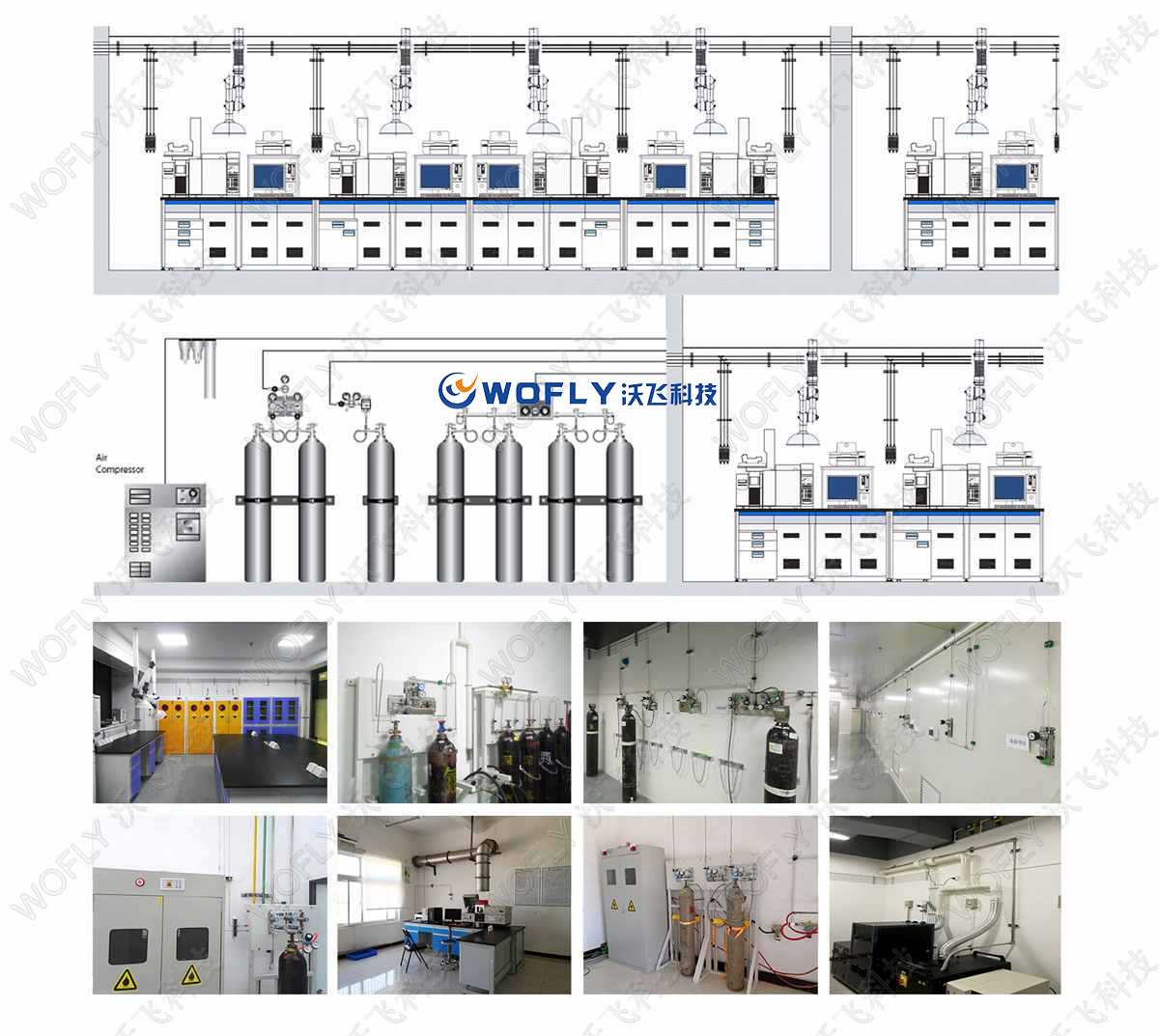 實(shí)驗(yàn)室集中供氣系統(tǒng)安裝